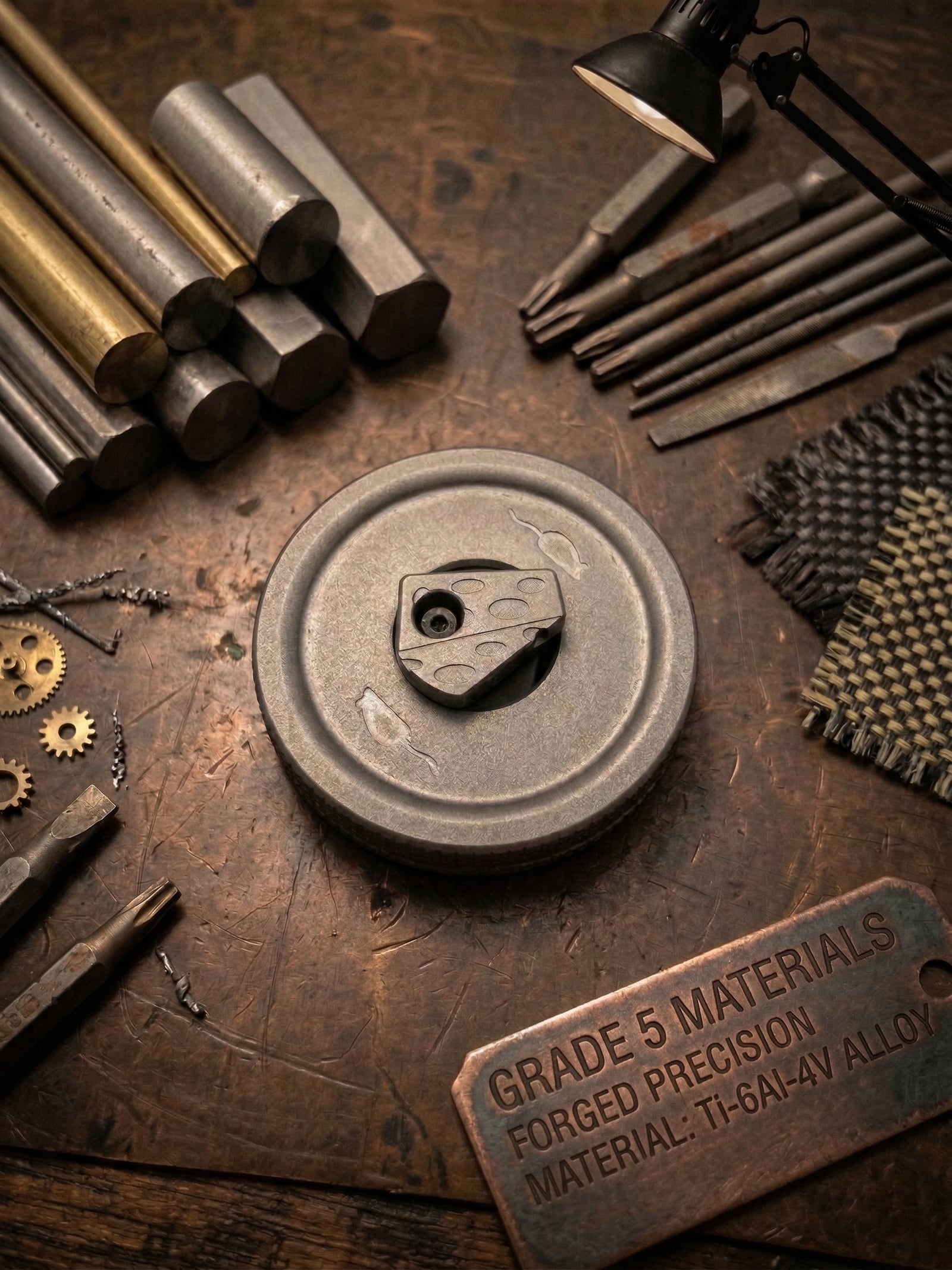 The Cheese Wheel — Grade 5 Titanium EDC